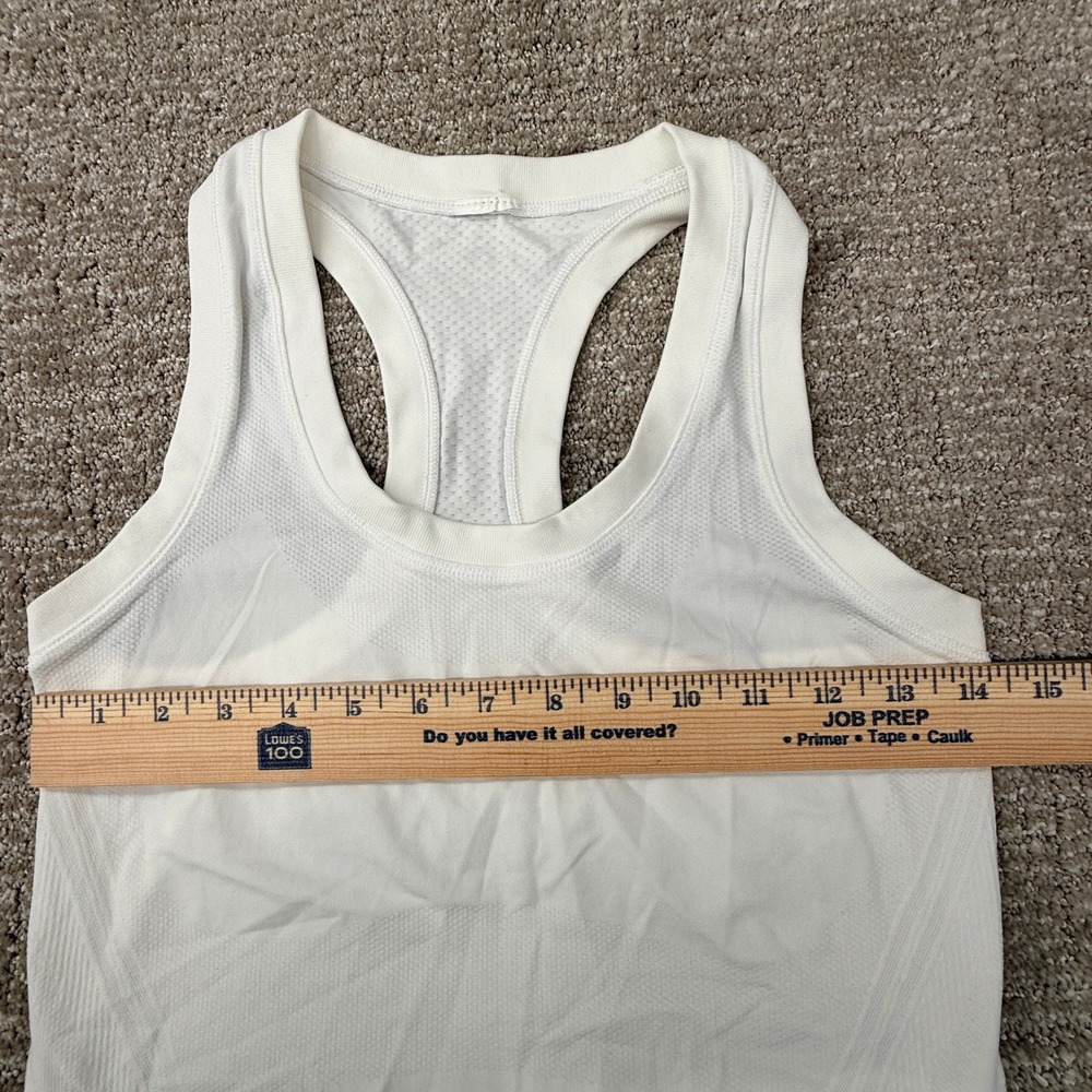 Athleta Tank Top Womens M Pink White Set of 2 Racerback Space Dye Mesh Athletic - Picture 12 of 12
